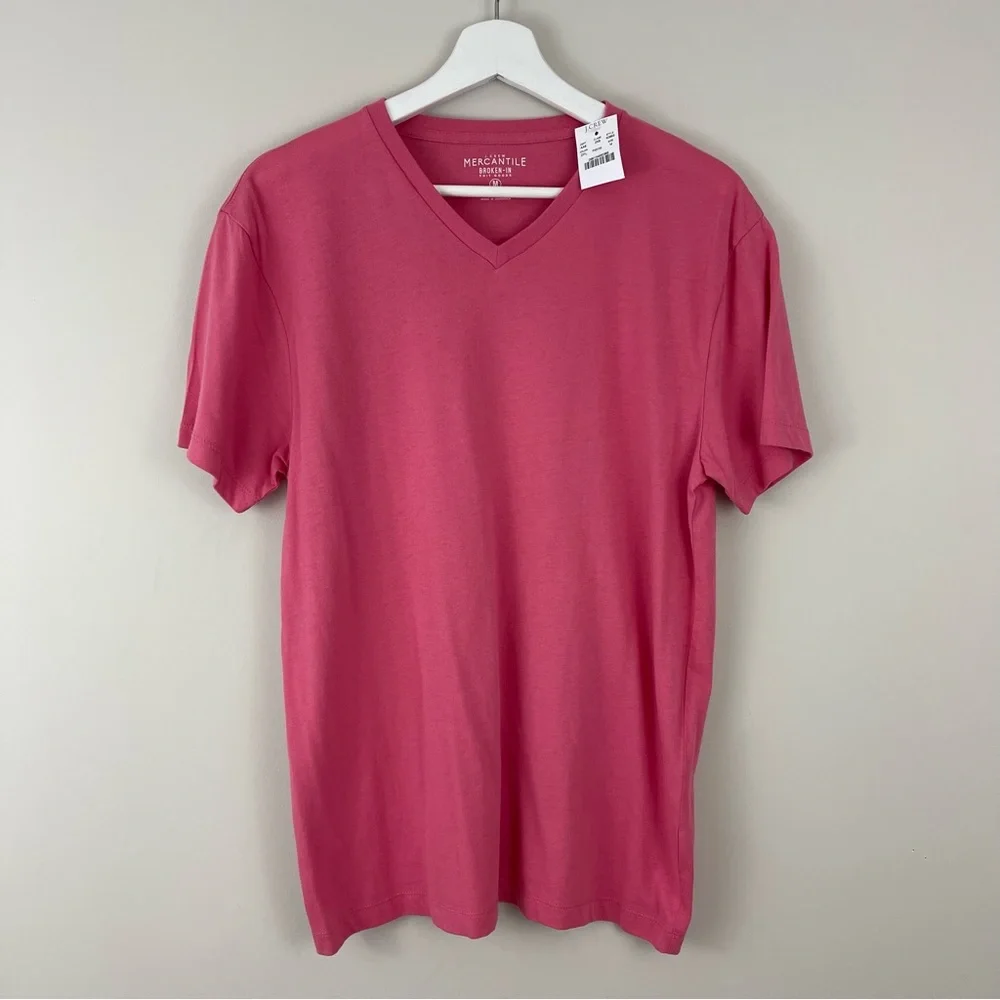 J. Crew Mercantile Broken-in 100% Cotton V-neck Short Sleeve T-Shirt